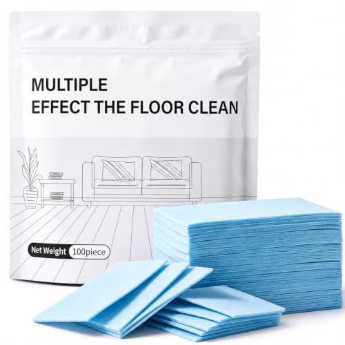 100pcs Floor Cleaning Tablets - Multi-Effect Surface Cleaner Sheets for Hardwood, Tile & Marble