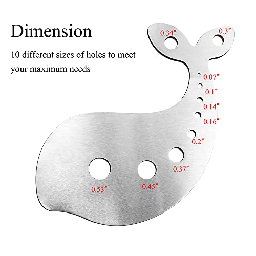 Stainless Steel Herb Stripper Tool with 10 Holes for Kitchen Use