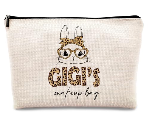 Gigi Makeup Bag Leopard Travel Cosmetic Pouch for Grandma Gifts