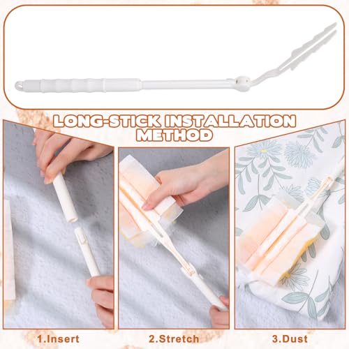 Adjustable Replacement Duster Handles for Swiffer - 2 Pcs Set