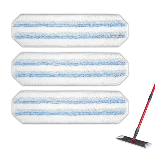 H2prO Replacement Mop Pads - 3 Pack Compatible with O-Cedar Mop