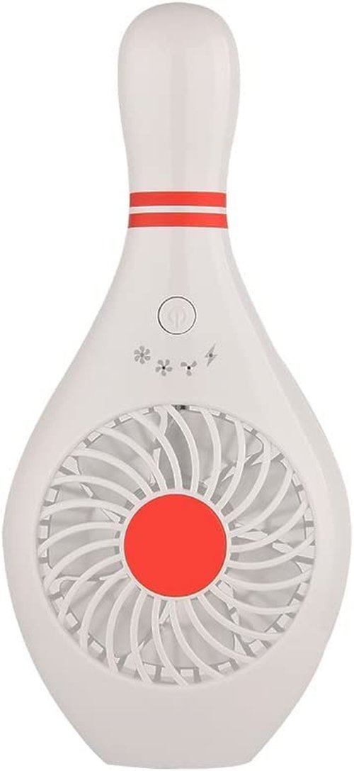 AUOTO Handheld Portable Fan Bowling Pin Fan Mini Small Personal USB Fan for Home Office Sports Travel Bodybuilding and face fan for makeup Festival Holiday Gift
