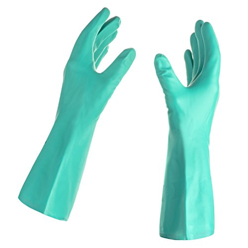 Tusko Nitrile Rubber Dishwashing Gloves - Latex & Vinyl Free, XL