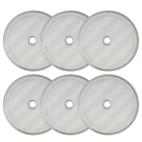 6 Pack French Press Replacement Filters - 4 Inch Stainless Steel Mesh