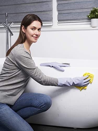 LANON Wahoo Cleaning Gloves - Medium Icelandic Blue, Unlined Dish Gloves