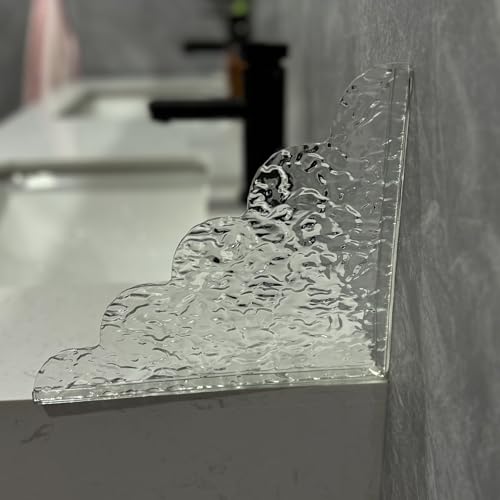 2PCS Shower Splash Guards Acrylic & Silicone Corner Protectors - Water Barrier