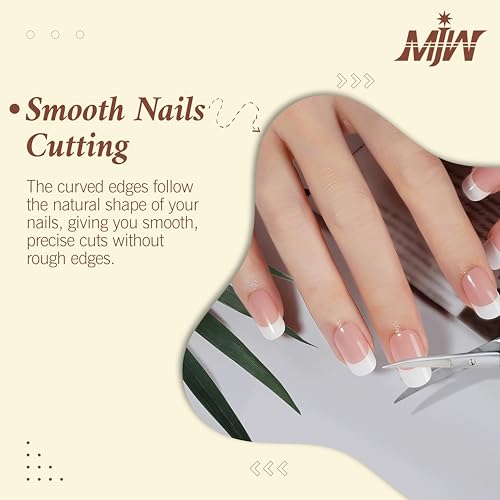 MJW Professional Stainless Steel Fingernail and Facial Hair Scissors