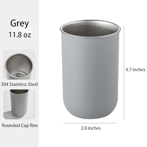 11 Ounce Stainless Steel Drinking Cup - Reusable & Durable