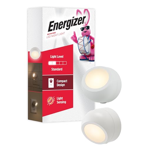 Energizer 2 Pack Rotating Night Light with Dusk to Dawn Sensor