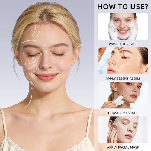 Stainless Steel Gua Sha Facial Tool for Face and Body Sculpting