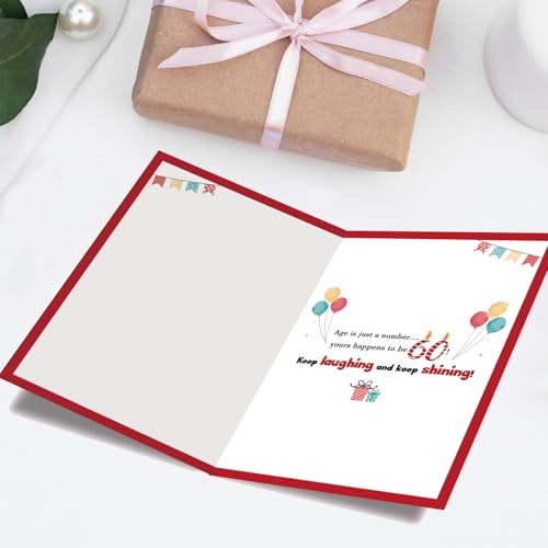 Funny 60th Birthday Card - Hilarious Texting Code Design for Men & Women