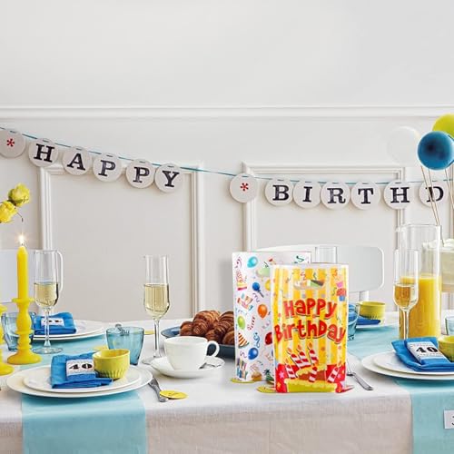 25 Pack Cartoon Birthday Party Favor Bags - Eco-Friendly Treat Bags