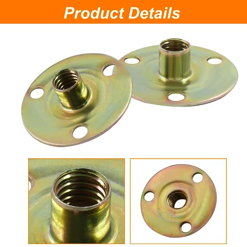 Biaungdo Furniture Leg Mounting Plates - 4 Sets with Bolts & Screws