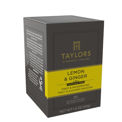 Taylors of Harrogate Lemon & Ginger Herbal Tea Bags - 20ct