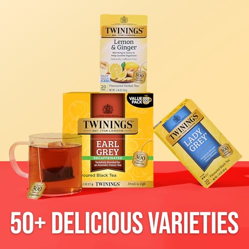 Twinings Decaf Earl Grey Black Tea Bags - 100 Count Pack
