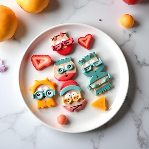 8Pcs Cute Animal Food Picks for Parties & Bento Boxes