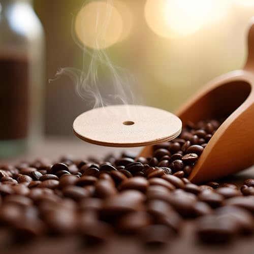 Disposable Coffee Filter Paper 3.75 Inch Circular Brown 200 Pcs