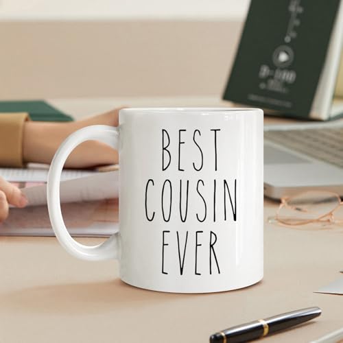 Personalized Cousin Gift Mug - Funny Ceramic Coffee Cup for Birthdays & Holidays