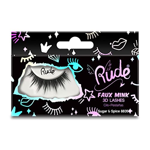 Rude Cosmetics Essential Faux Mink 3D Lashes - Sugar and Spice