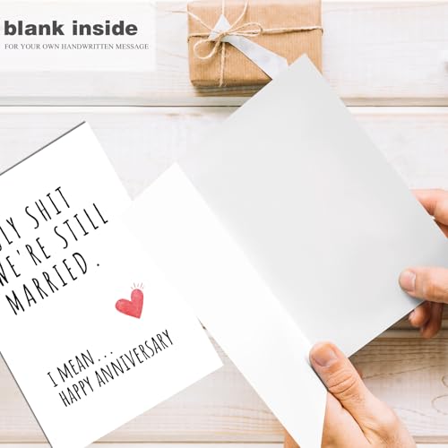 Funny Anniversary Card for Husband or Wife - Snarky Greeting Card