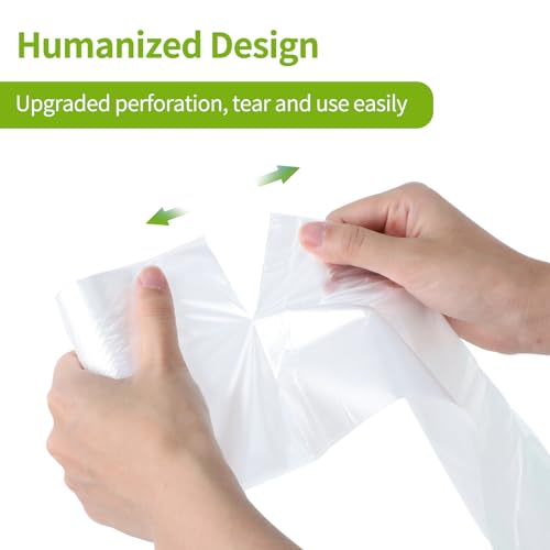 4-Gallon Clear Trash Bags, 150 Count - Strong Leak-Resistant