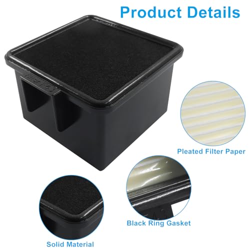 2 Pack HEPA and Foam Filter Replacement for Easy Lite Cyclonic Vac F43