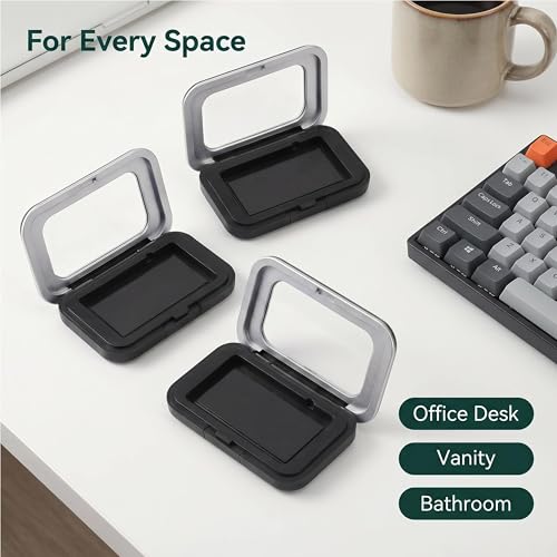 3-Pack Magnetic Bobby Pin Holder - Portable Organizer for Hair & Office Pins