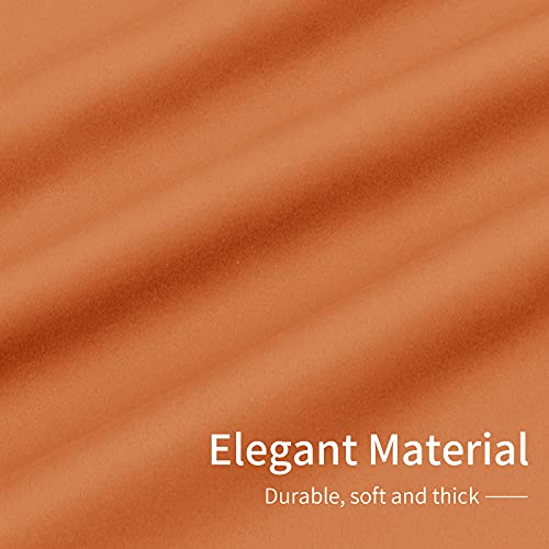 Easy-Going Thermal Blackout Curtains - 2 Panels 42x63 in, Orange