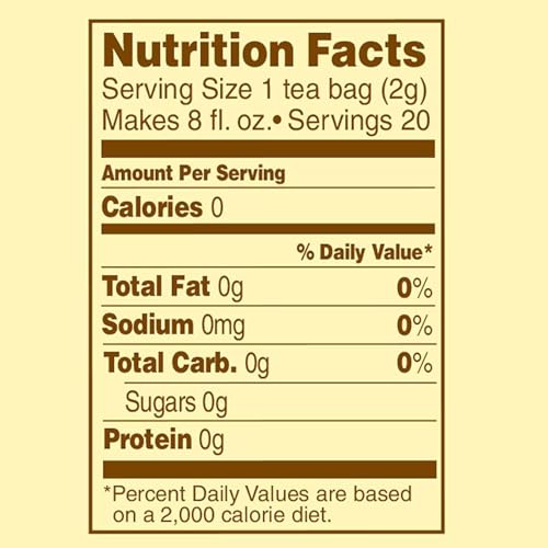 Celestial Seasonings True Blueberry Herbal Tea, Caffeine-Free (2 Pack, 40 Bags)