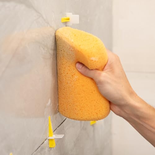 QEP Extra Large Grouting and Cleaning Sponge, 7.5 x 5.5 Inch, 6-Pack