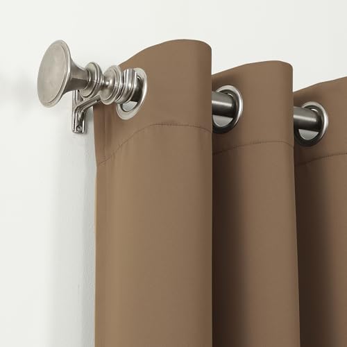Sun Zero Easton Energy Saving Blackout Grommet Curtain Panel, 40" x 63", Barley