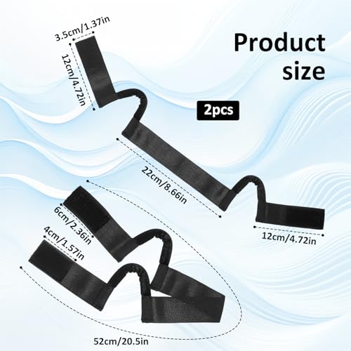 Ptwola 2 Pcs Earless Wig Melting Band for Lace Fronts, Non-Slip Elastic Grip