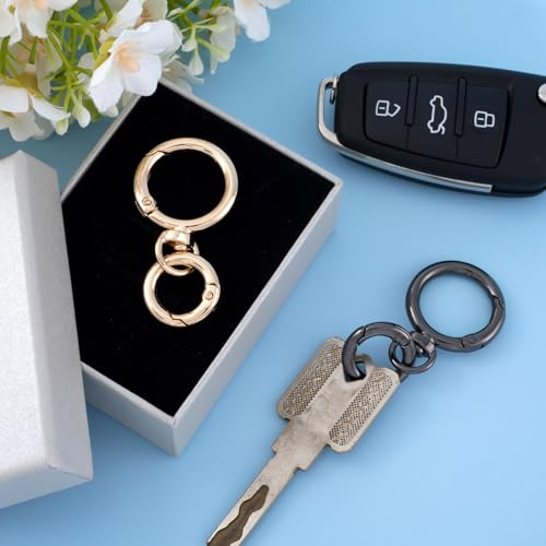 Winsyison Double Opening Keychain Clip 2pcs Swivel Spring Snap Hooks