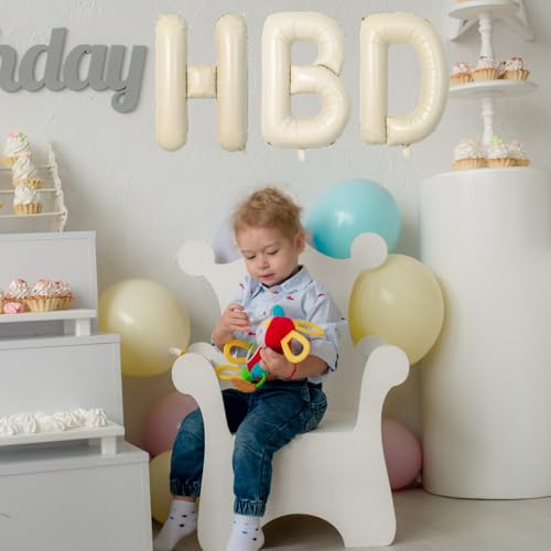 40 Inch Cream Letter A Balloon - Mylar Helium Birthday Decoration