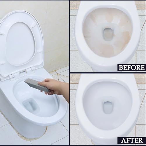 6 Pack Pumice Stones for Toilet, Kitchen & Surface Cleaning - Heavy Duty Natural Abrasive Tool
