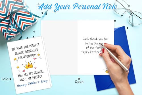 Hilarious Father's Day Card from Daughter - 4x6 Premium Card