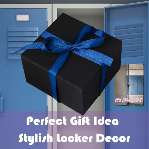 Magnetic Locker Mirror 6x7 Inches Frameless Safety Rounded Corners