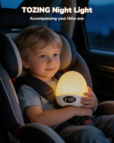 Portable Rechargeable Egg Night Light for Nursery - RGB Touch Control