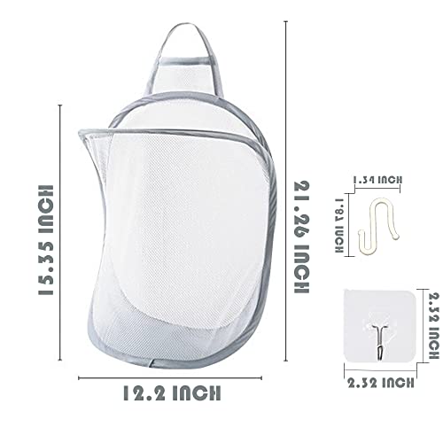 Classic Mesh Collapsible Wall Laundry Basket - 15.35" x 12.2"