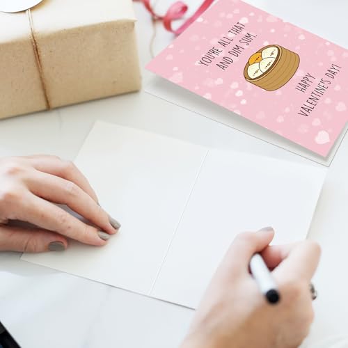 Dim Sum Valentine's Day Card Cute Funny Food Pun Greeting Card for Partner