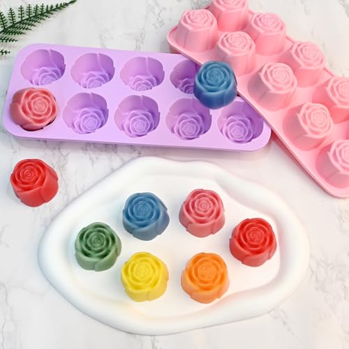 Rose Silicone Candy Mold - 20 Cavity Chocolate Molds (2 Pack)