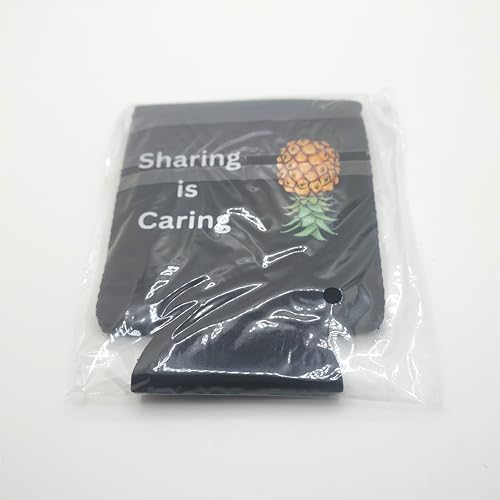 Sharing Is Caring Upside Down Pineapple Can Sleeve – 12 oz Neoprene Drink Cooler