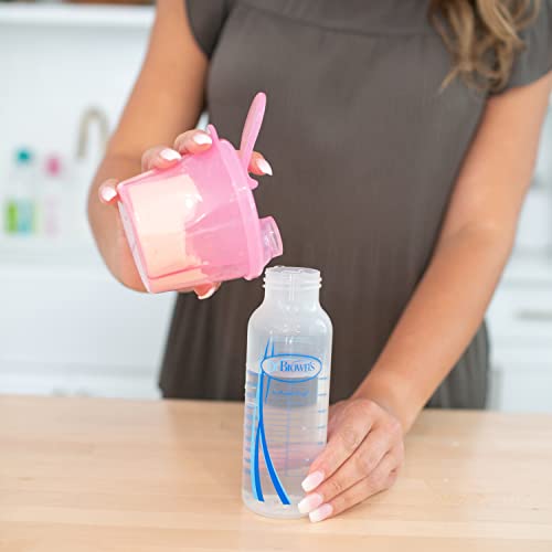 Dr. Brown's Travel Formula Dispenser - Pink BPA-Free Portable Container