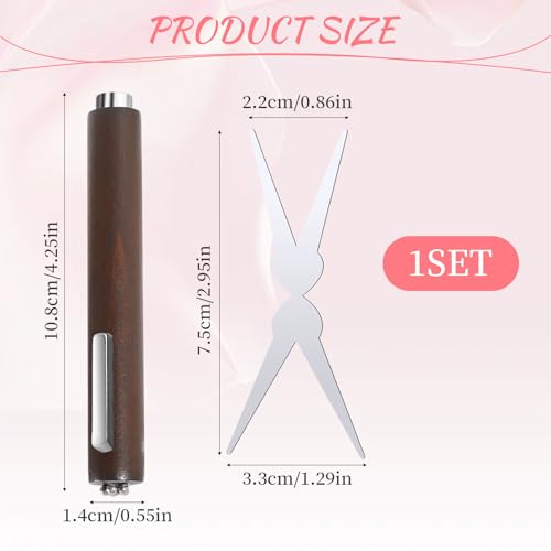 Vvluvva 3-in-1 Cat Eye Nail Magnet Tool Set with Scissor Guide & Cylindrical Magnet