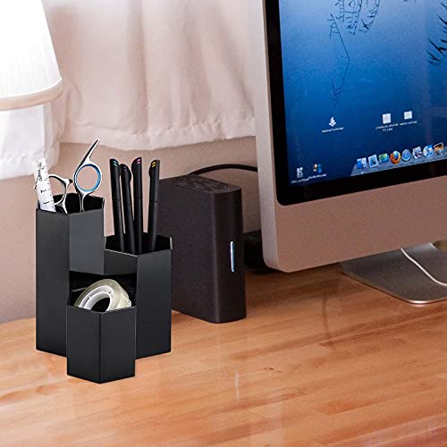 LoveBB 3-Slot Makeup Brush Holder - Durable Plastic Cosmetic Organizer