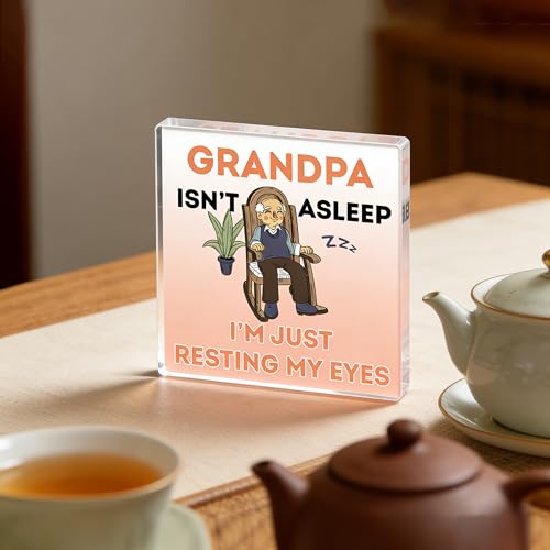 Funny Grandpa Acrylic Desk Plaque - Gift From Grandkids