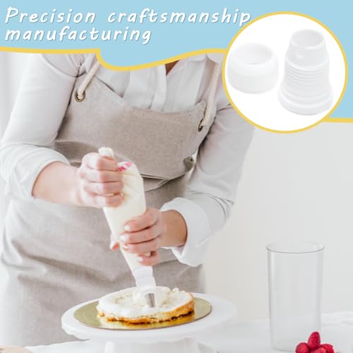 12 Pcs Plastic Piping Bag Couplers for Icing Nozzles & Tips