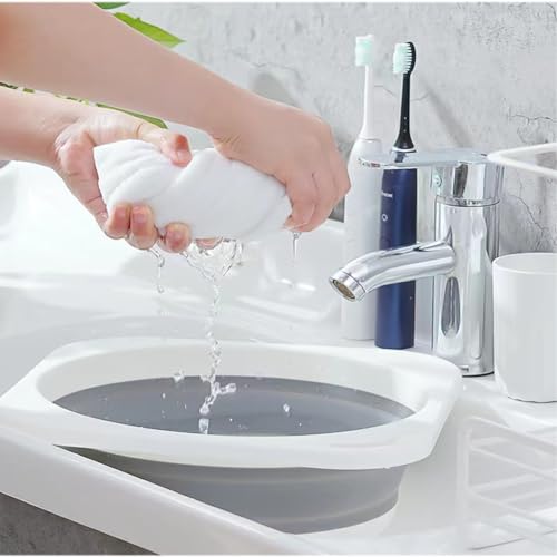Collapsible Plastic Wash Basin 5L - Space Saving Kitchen Dishpan