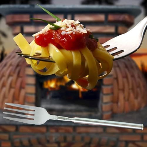 Retractable Stainless Steel Fork - Extendable to 25.2 Inches