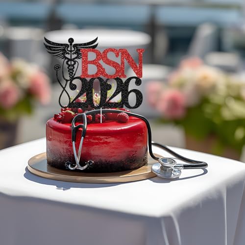 Congrats BSN 2026 Cake Topper - Graduation Party Decoration